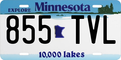 MN license plate 855TVL