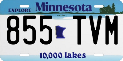 MN license plate 855TVM