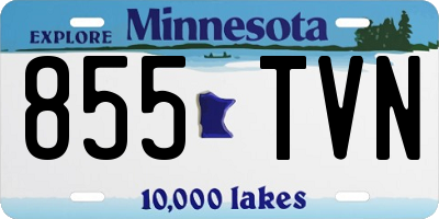 MN license plate 855TVN
