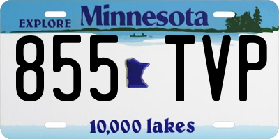 MN license plate 855TVP