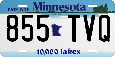 MN license plate 855TVQ