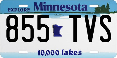 MN license plate 855TVS