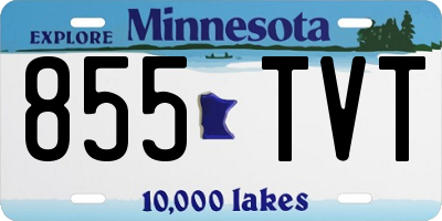 MN license plate 855TVT