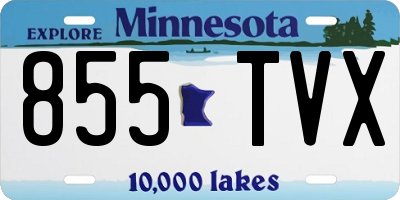 MN license plate 855TVX