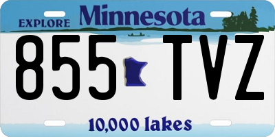 MN license plate 855TVZ