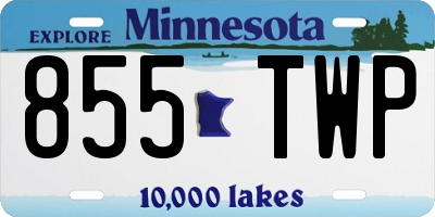 MN license plate 855TWP