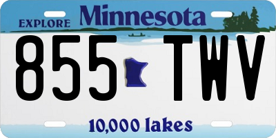 MN license plate 855TWV