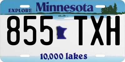 MN license plate 855TXH