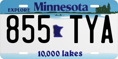 MN license plate 855TYA