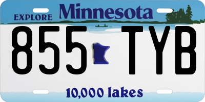 MN license plate 855TYB