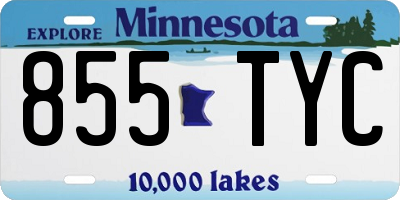 MN license plate 855TYC
