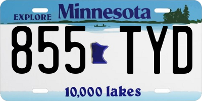 MN license plate 855TYD