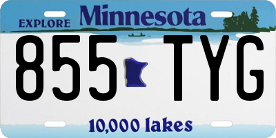 MN license plate 855TYG