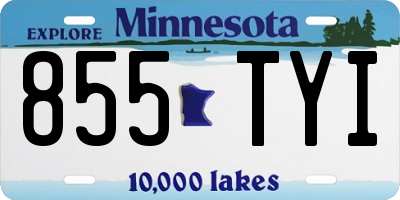 MN license plate 855TYI