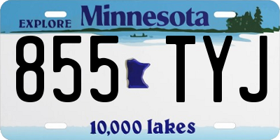 MN license plate 855TYJ