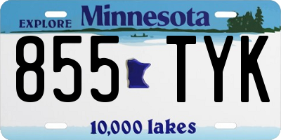 MN license plate 855TYK