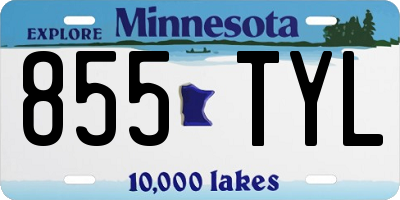 MN license plate 855TYL