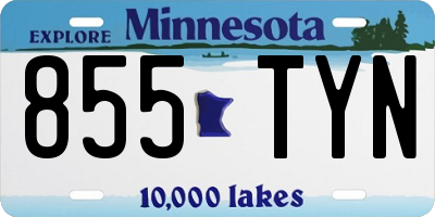 MN license plate 855TYN
