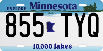 MN license plate 855TYQ