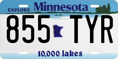MN license plate 855TYR