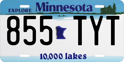 MN license plate 855TYT