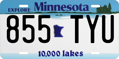 MN license plate 855TYU