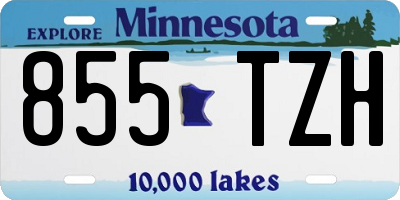 MN license plate 855TZH