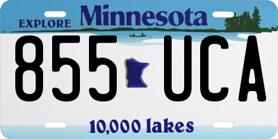 MN license plate 855UCA