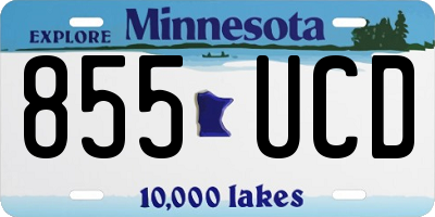 MN license plate 855UCD