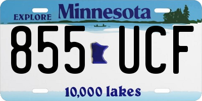 MN license plate 855UCF