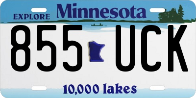 MN license plate 855UCK