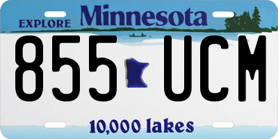 MN license plate 855UCM
