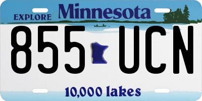 MN license plate 855UCN