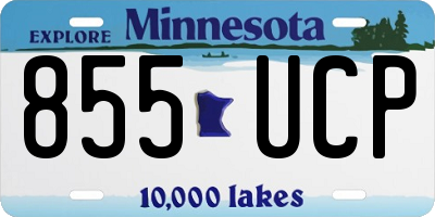 MN license plate 855UCP
