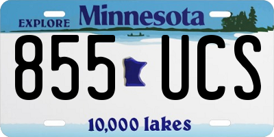 MN license plate 855UCS