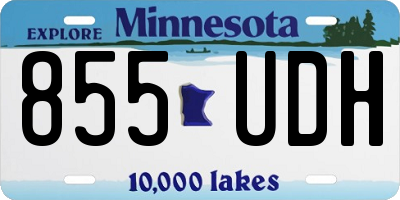 MN license plate 855UDH