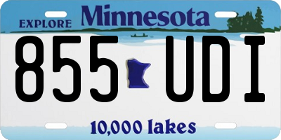 MN license plate 855UDI