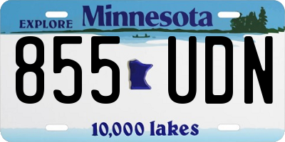 MN license plate 855UDN