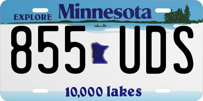 MN license plate 855UDS