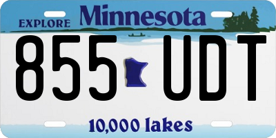 MN license plate 855UDT