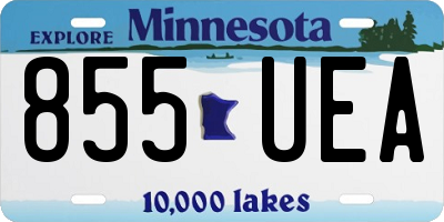 MN license plate 855UEA