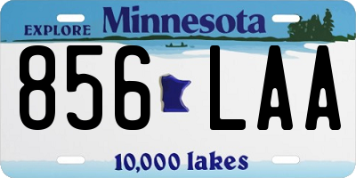 MN license plate 856LAA