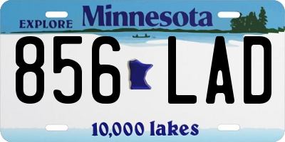 MN license plate 856LAD