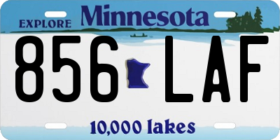 MN license plate 856LAF