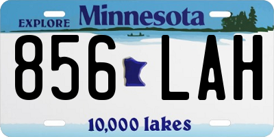 MN license plate 856LAH