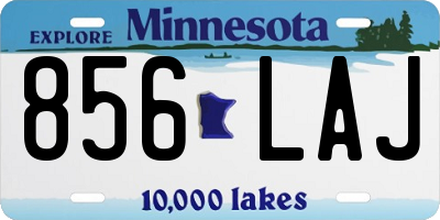 MN license plate 856LAJ