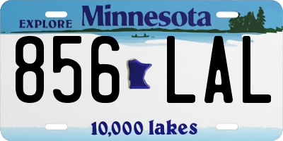 MN license plate 856LAL