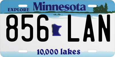 MN license plate 856LAN