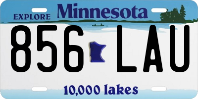 MN license plate 856LAU