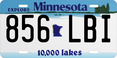 MN license plate 856LBI